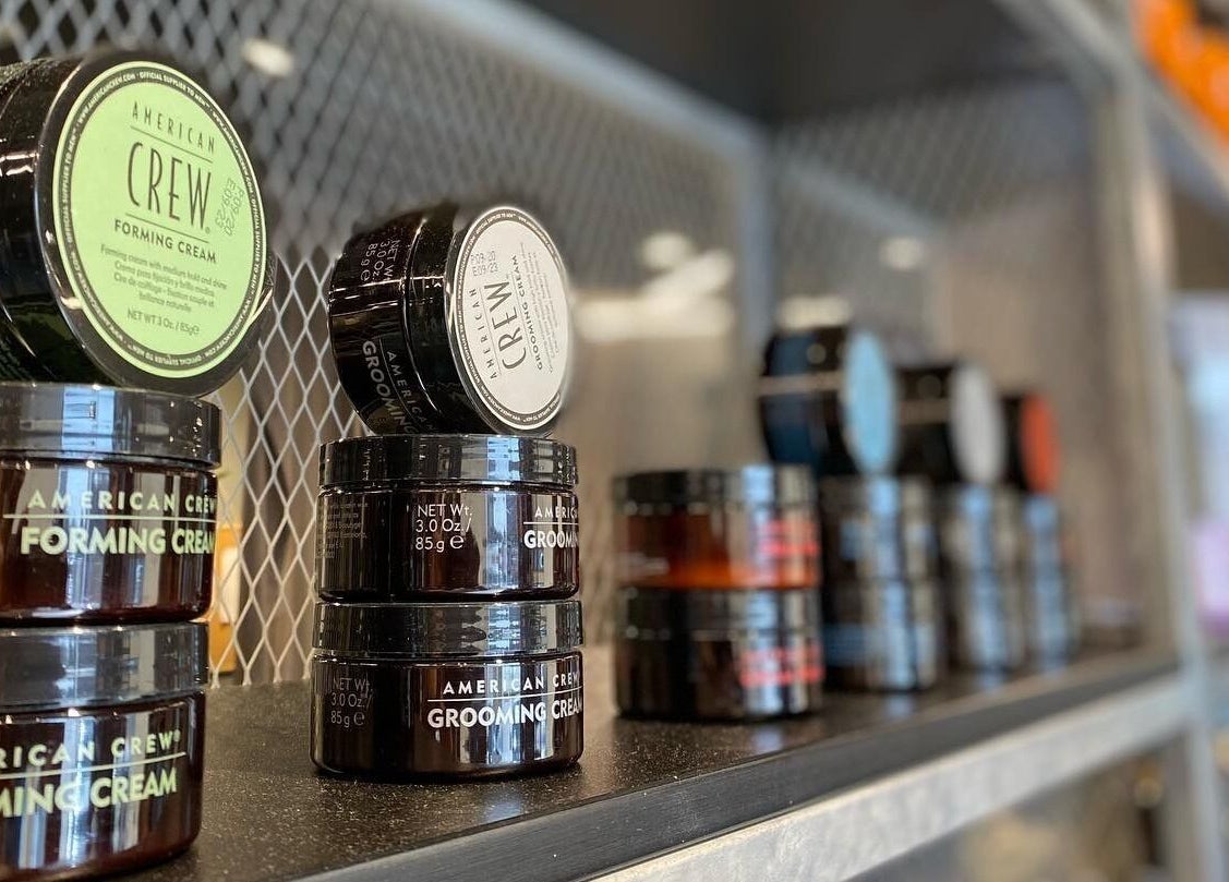 Variety of styling creams at AlYasmin 30 Degrees, Riyadh, Saudi Arabia, SA, enhancing men's grooming options.