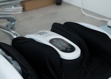 Advanced foot massager at 109 W 38th St, Fl 3, New York, NY 10018, New York, New York, US beauty and wellness venue.