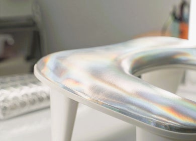 Close-up of a shimmering spa seat at 109 W 38th St, Fl 3, New York, NY 10018, New York, New York, US.