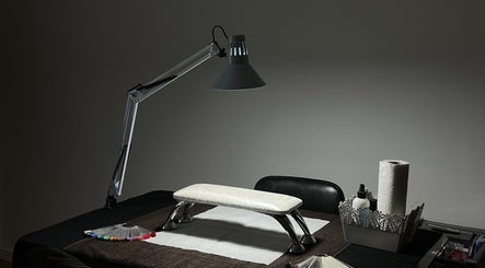 Elegant nail station at Duende Beauty, Cape Town, Western Cape, ZA, showcasing a serene setup.