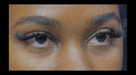 Close-up of lash enhancements at D’Luxe Lash Studio, Spanish Town, St. Catherine Parish, JM.