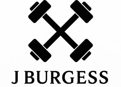 Logo of J Burgess Sports Therapy with dumbbells, located in Merthyr Tydfil, Wales, GB.