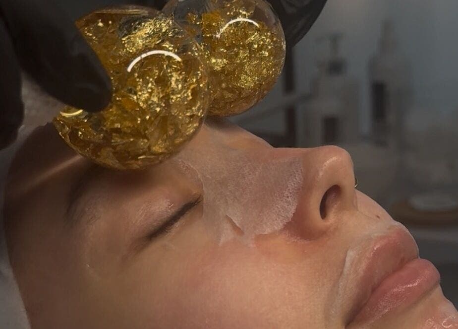 Golden facial treatment at More Than Skin By Diane, Hamilton, Scotland, GB. Enhances skin rejuvenation and relaxation.
