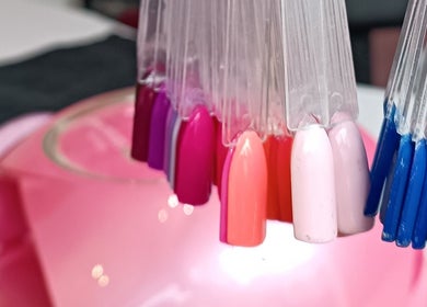 Palette de couleurs d'ongles chez Effect Nail, Senonches, Centre-val De Loire, FR.