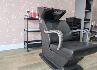Elegant salon chair at Glowfinity - Woodley in Woodley, England, GB, showcasing modern beauty setup.