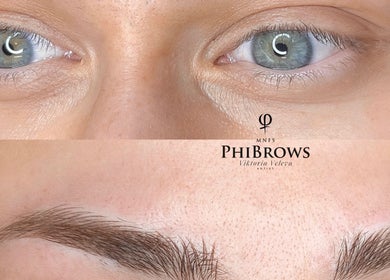 Expert microblading results at Viktoria Veleva PhiBrows in Sofia, Sofia City Province, BG showcasing natural beauty.