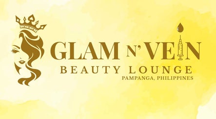 Logo of Glam N Vein Beauty Lounge - Sto Entierro, located in Angeles, Central Luzon, PH, with golden elegance.