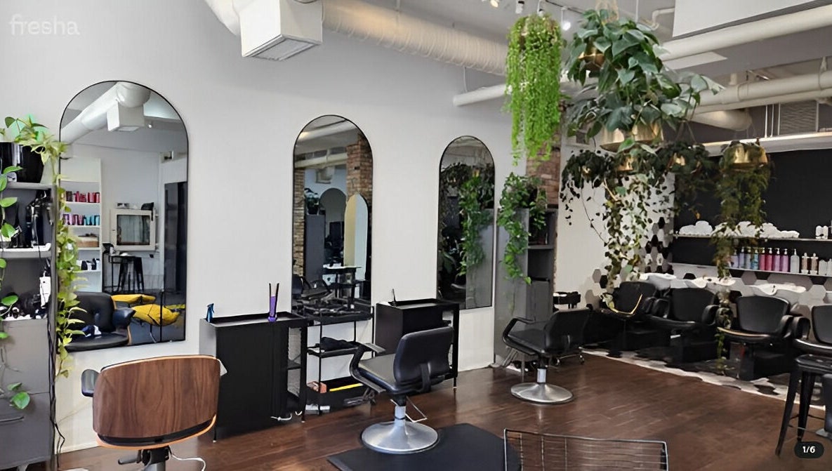 Elegant interior of Josh The Hair Witch at Sekt Studios with modern decor in Toronto, Ontario, CA.