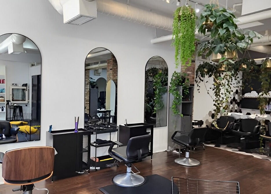 Elegant interior of Josh The Hair Witch at Sekt Studios with modern decor in Toronto, Ontario, CA.