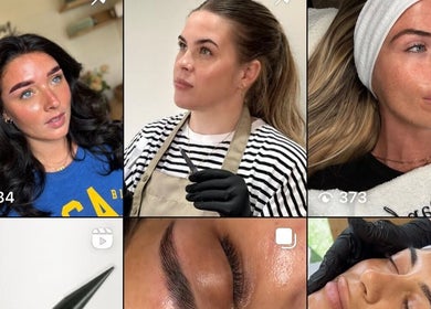 Client with styled eyebrows at Megan Lou - Wellness | Skin | Eyebrows, Leicester, England, GB.