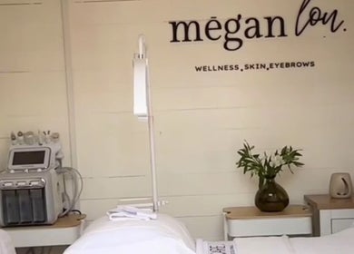 Relaxing treatment room at Megan Lou - Wellness | Skin | Eyebrows, Leicester, England, GB.