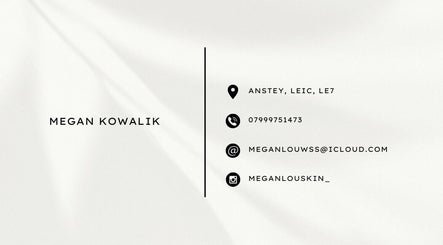 Contact details of Megan Lou - Wellness | Skin | Eyebrows, located in Leicester, England, GB.