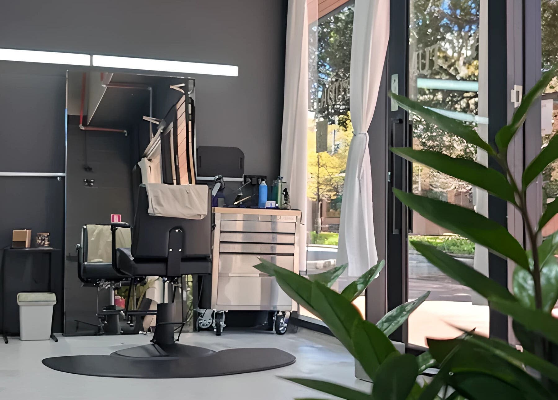 Sleek beauty salon interior at Sanctum Studio Perth, Subiaco, Western Australia, AU with stylish decor.