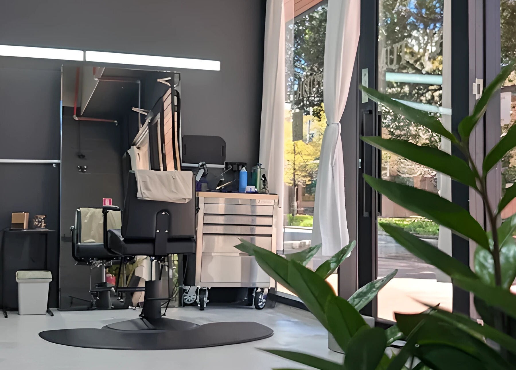 Sleek beauty salon interior at Sanctum Studio Perth, Subiaco, Western Australia, AU with stylish decor.