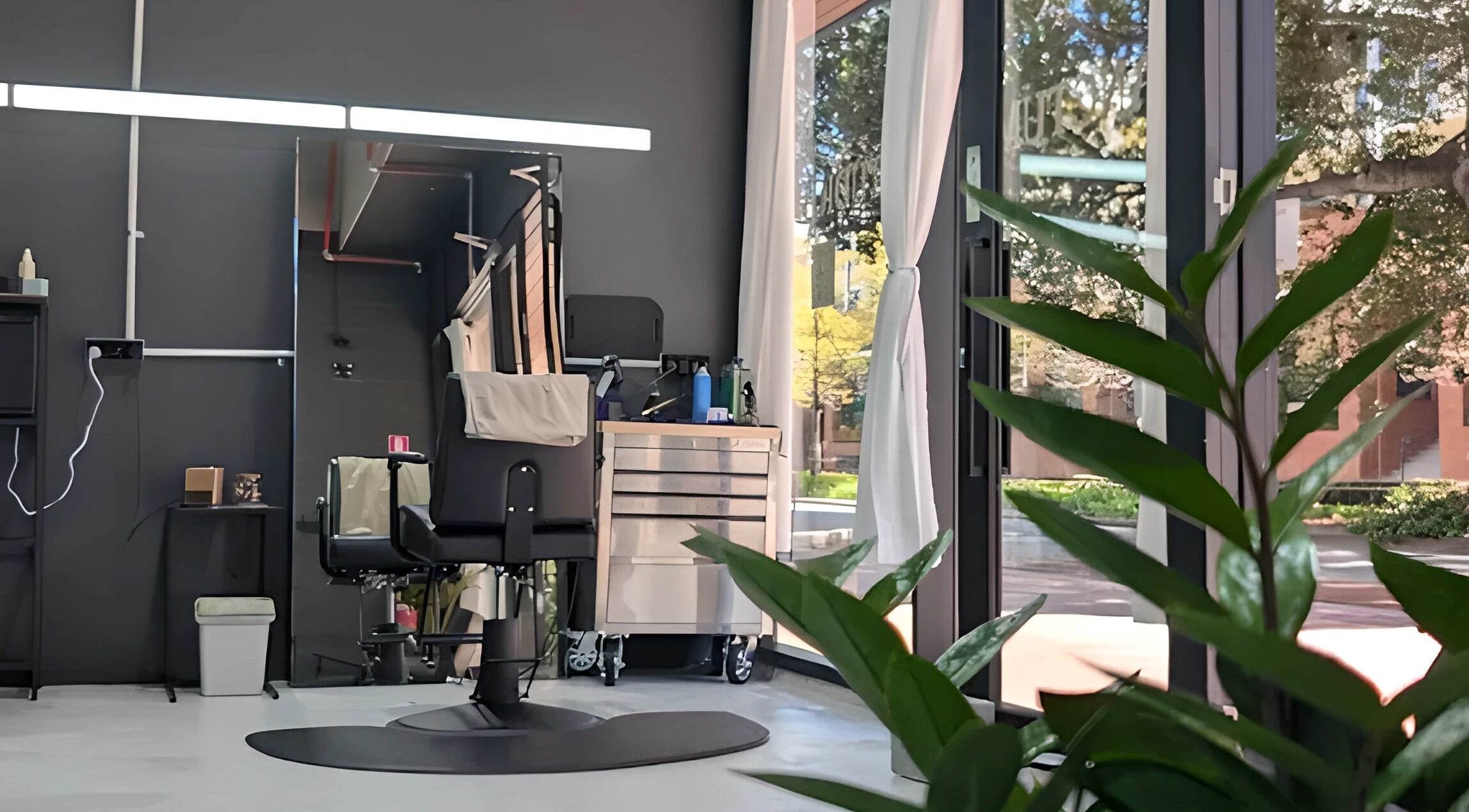 Sleek beauty salon interior at Sanctum Studio Perth, Subiaco, Western Australia, AU with stylish decor.