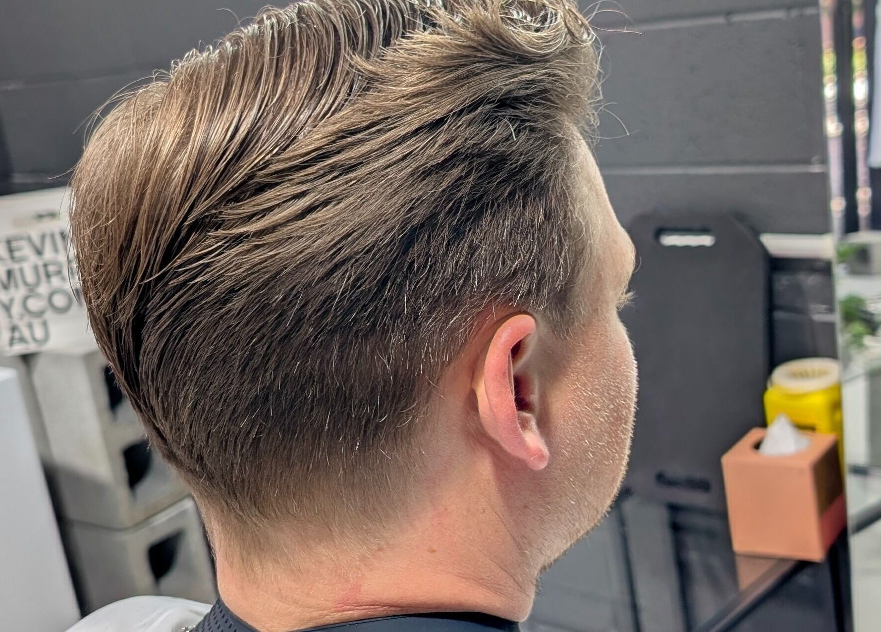 Fresh haircut at Sanctum Studio Perth, located in Subiaco, Western Australia, AU, showcasing sleek styling.