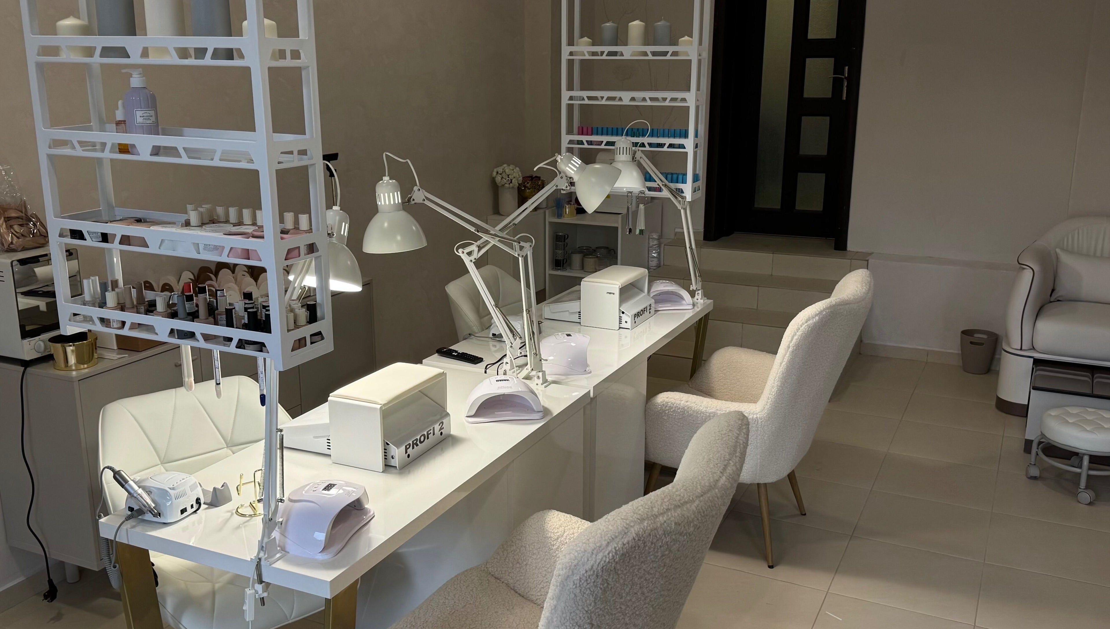 Chic nail care stations at Simple by Eleonora Velinova, Sofia, Sofia City Province, BG.