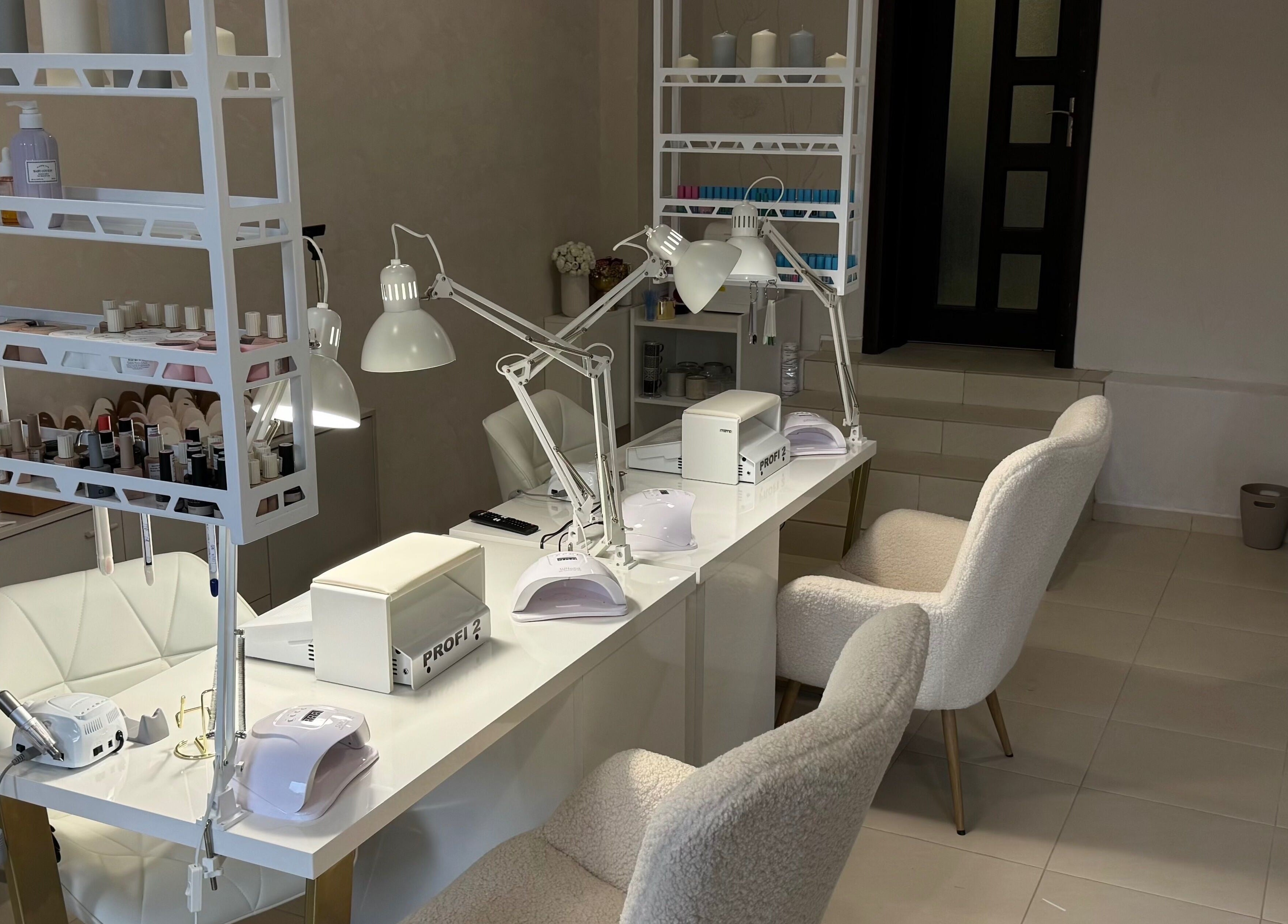 Chic nail care stations at Simple by Eleonora Velinova, Sofia, Sofia City Province, BG.