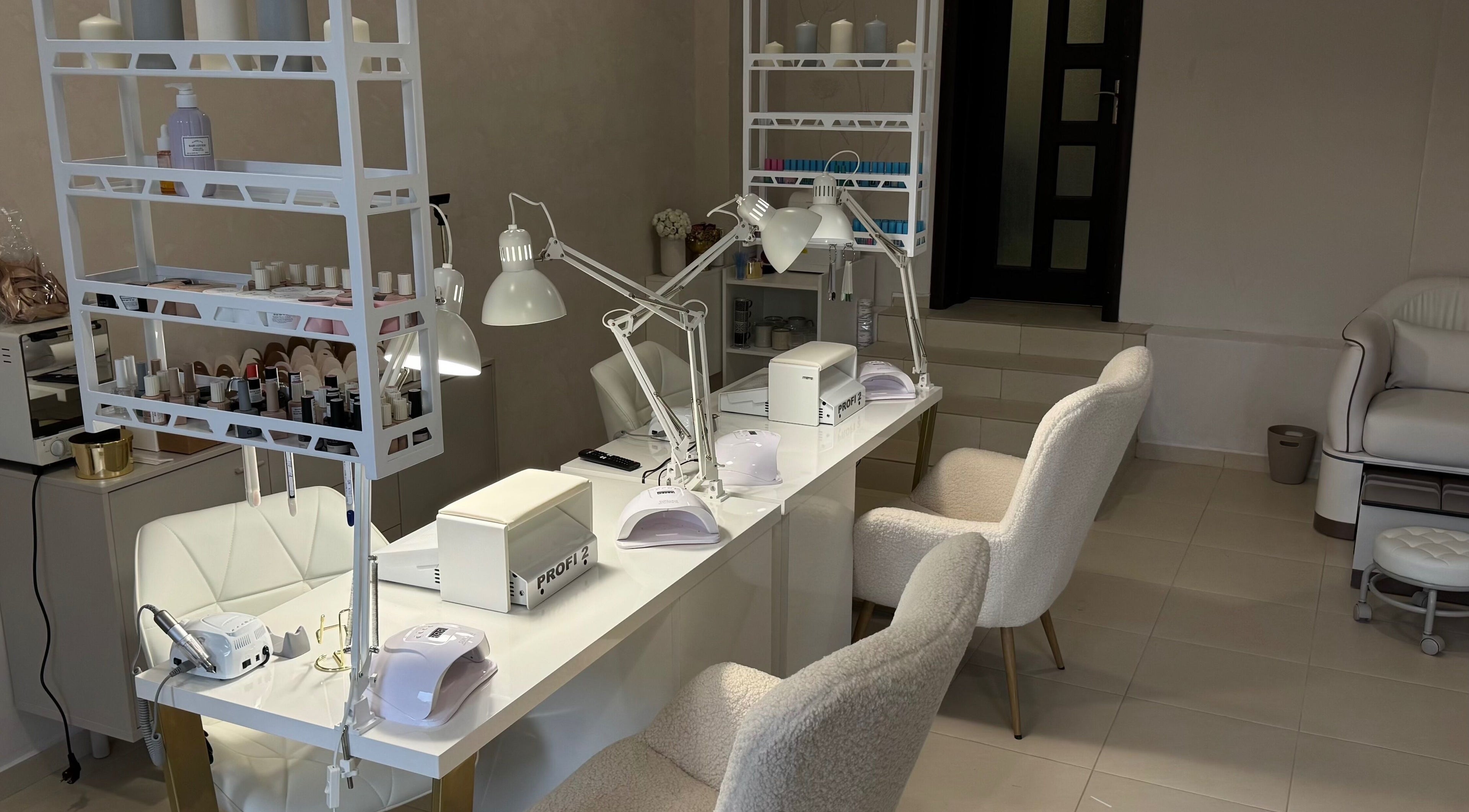 Chic nail care stations at Simple by Eleonora Velinova, Sofia, Sofia City Province, BG.