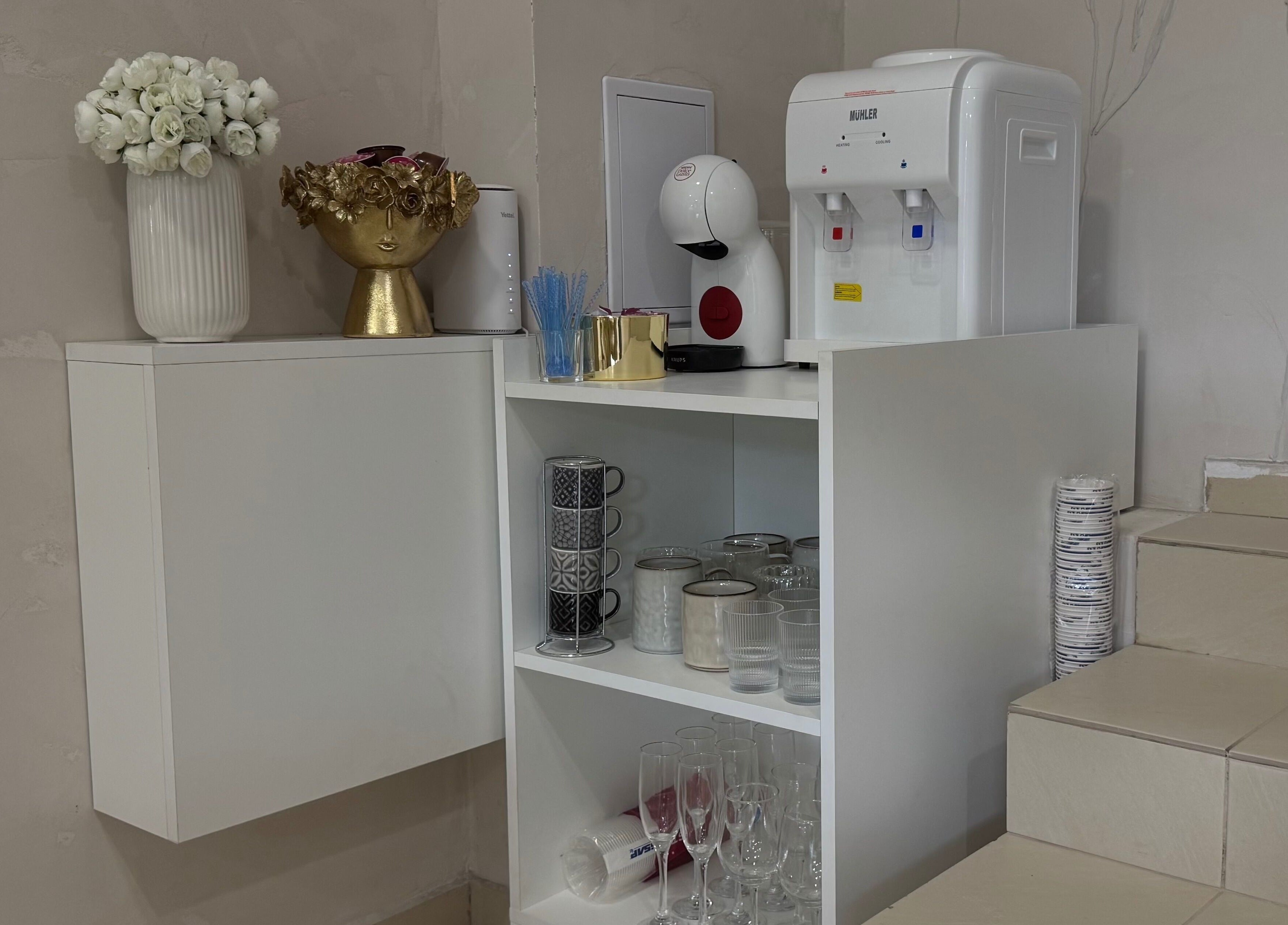 Chic refreshment corner at Simple by Eleonora Velinova in Sofia, Sofia City Province, BG.