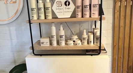 Stylish product display at Beauty, Hair & Beyond in Stevenage, England, GB featuring Authentic Beauty Concept.