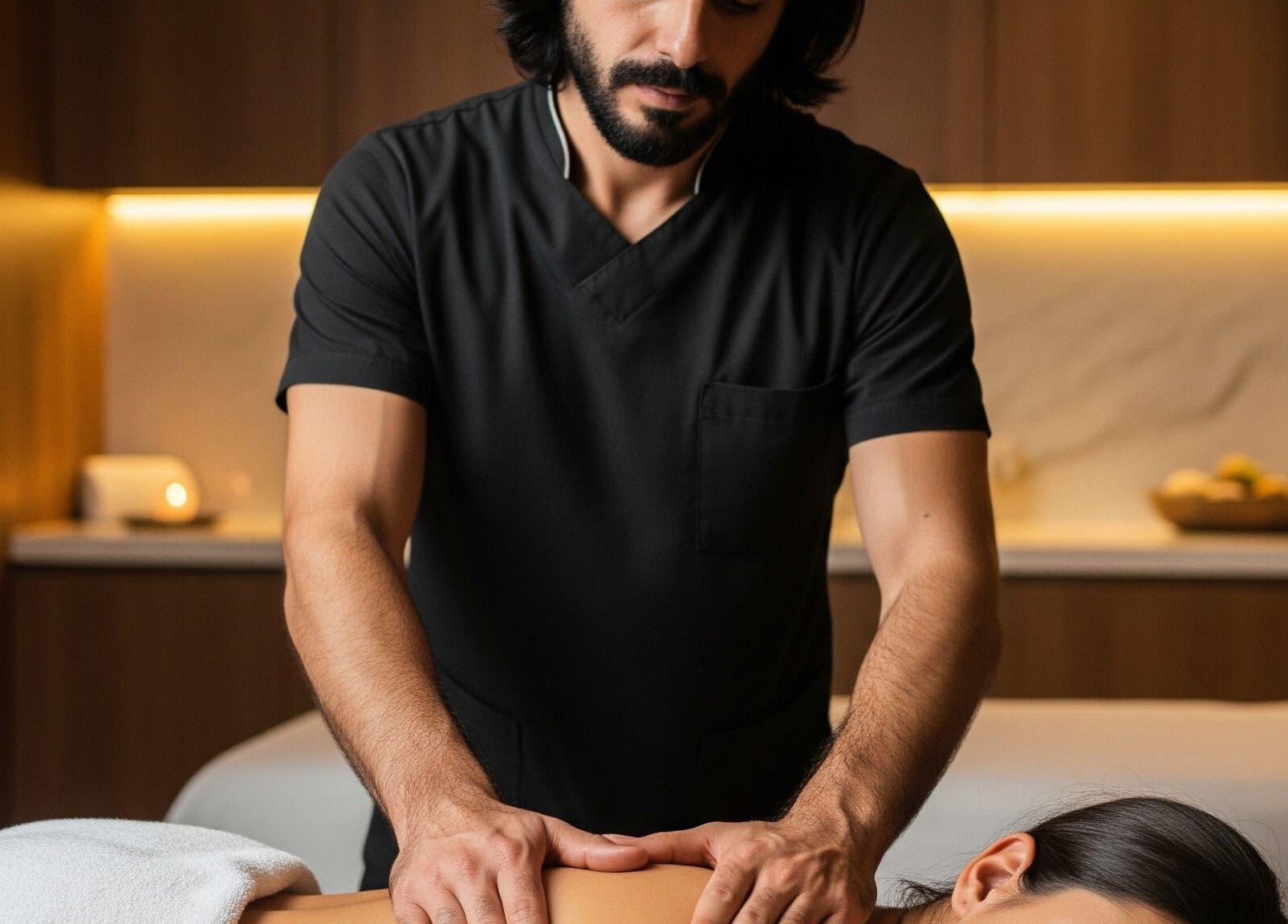 Relaxing massage at Dopamine Rush, Pointe-claire, Québec, CA, enhancing wellness and tranquility.