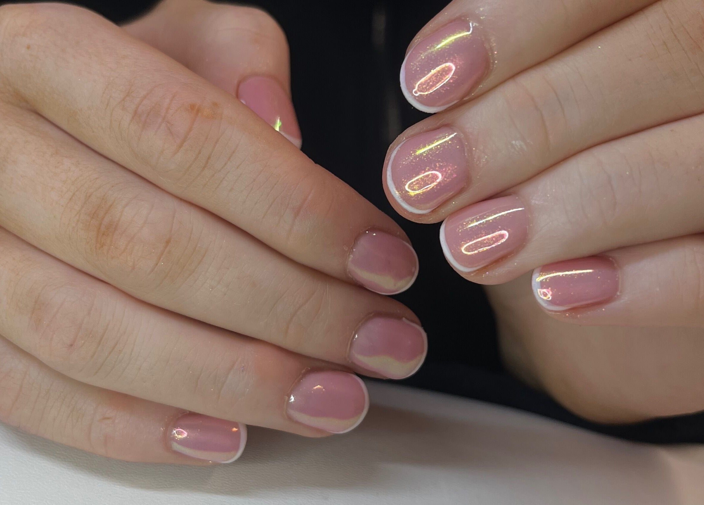 Elegant pink nails with glossy finish at Nails By Caoimhe in Castlebar, County Mayo, IE.