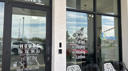Entrance of VitalSlim Wellness Services in Chandler, Arizona, US with visible services offered.