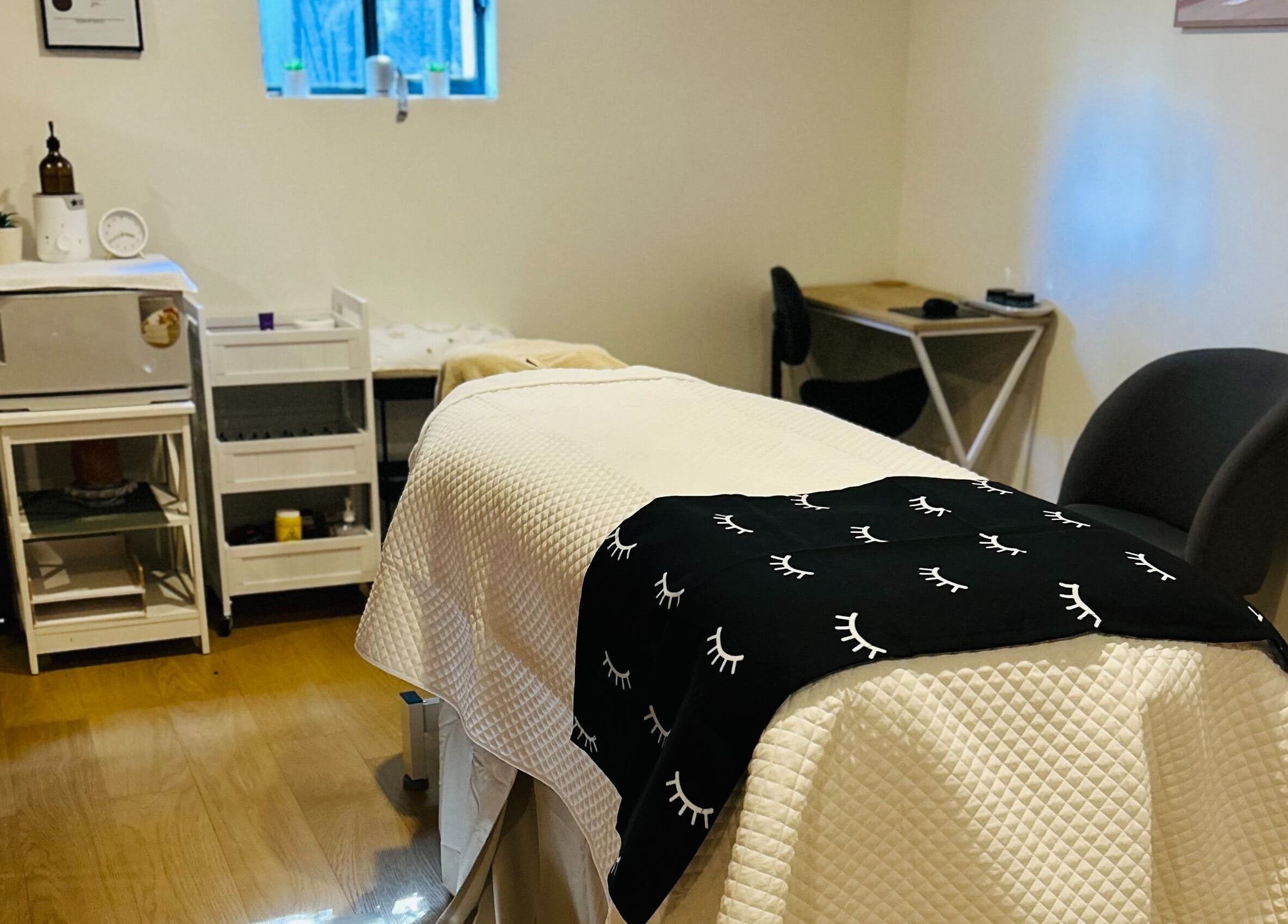 Massage room at Skin Deep Massage Therapy, Crib Point, Victoria, AU with soothing decor and ambient lighting.