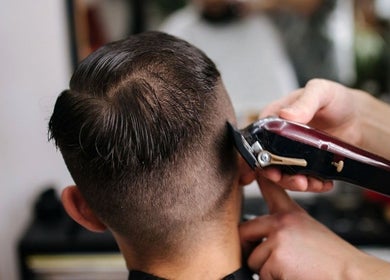 Professional haircut at Charcole Lovers, Colombo, Western Province, LK. Precision styling in progress.