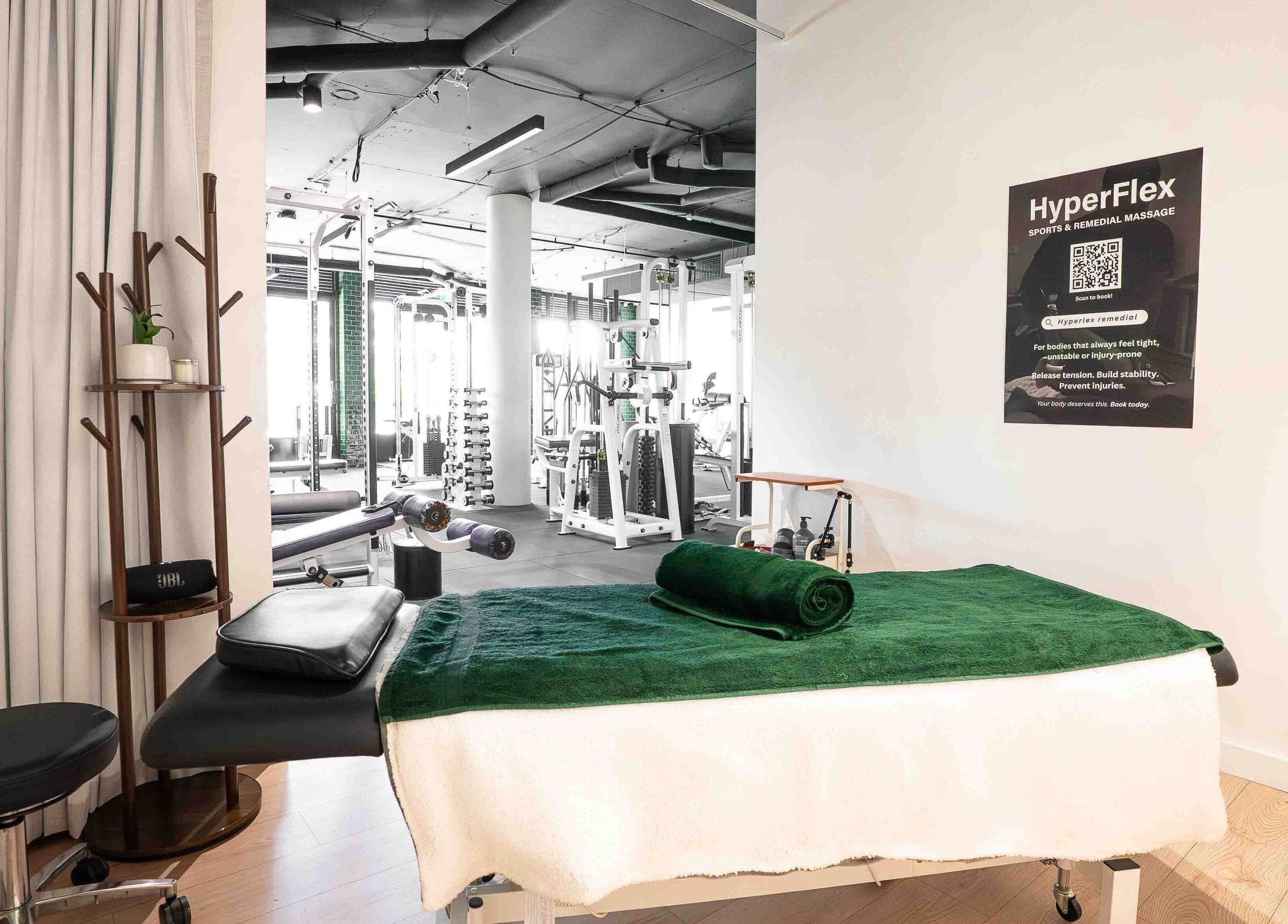 Massage room at Hyperflex Sports & Remedial Massage, Hurlstone Park, New South Wales, AU. Inviting and serene.