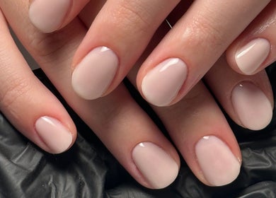 Elegant nude manicure at Nails by Natalie Anne in Canterbury, New South Wales, AU.
