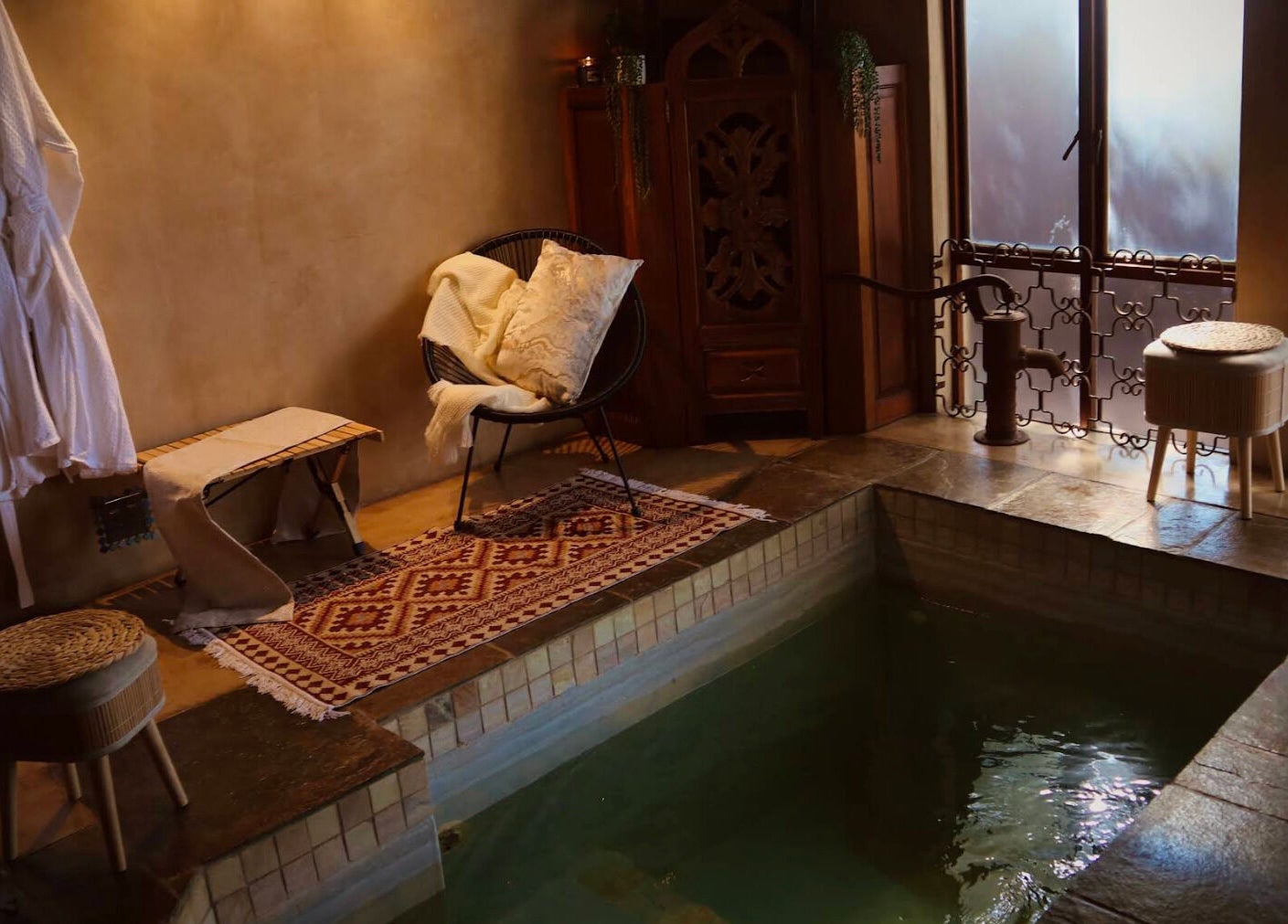Relaxing spa room with robes at Bohemian Wellness & Spa, Pretoria, Gauteng, ZA. Perfect for tranquility and peace.