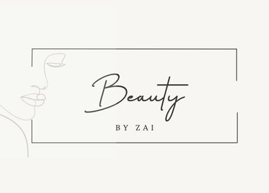 Minimalistisch logo van Beauty by Zai in Almere, Flevoland, NL met artistieke lijntekening van een gezicht.
