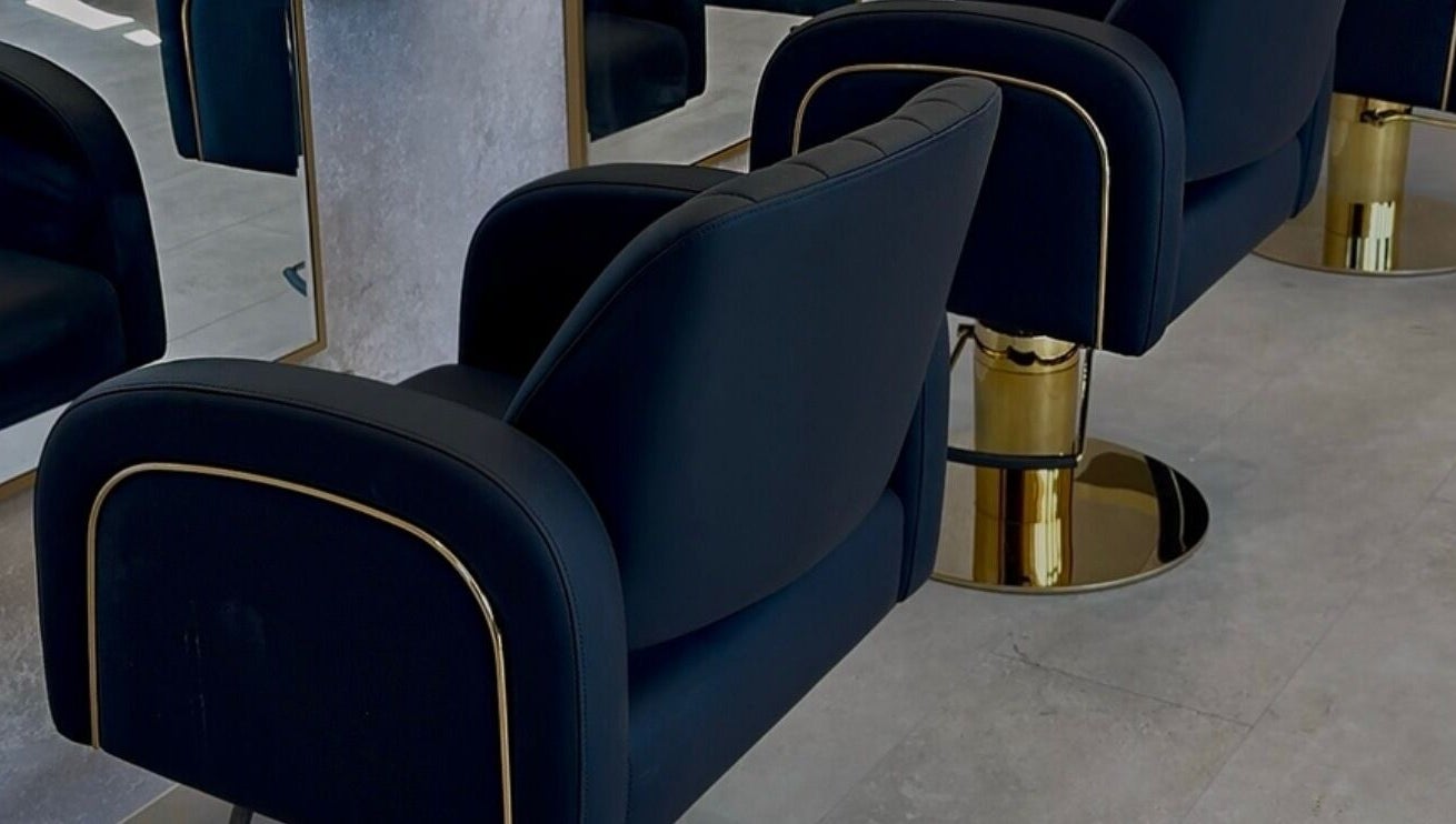 Elegant black salon chairs at Solea Salon-Charisse, Motherwell, Scotland, GB, offering a luxurious experience.