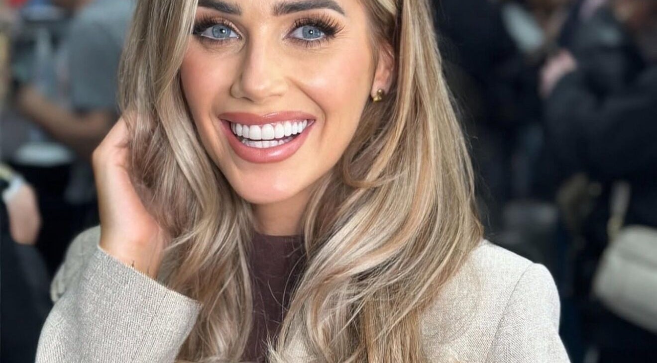 Smiling woman with styled hair at Solea Salon-Charisse, Motherwell, Scotland, GB.