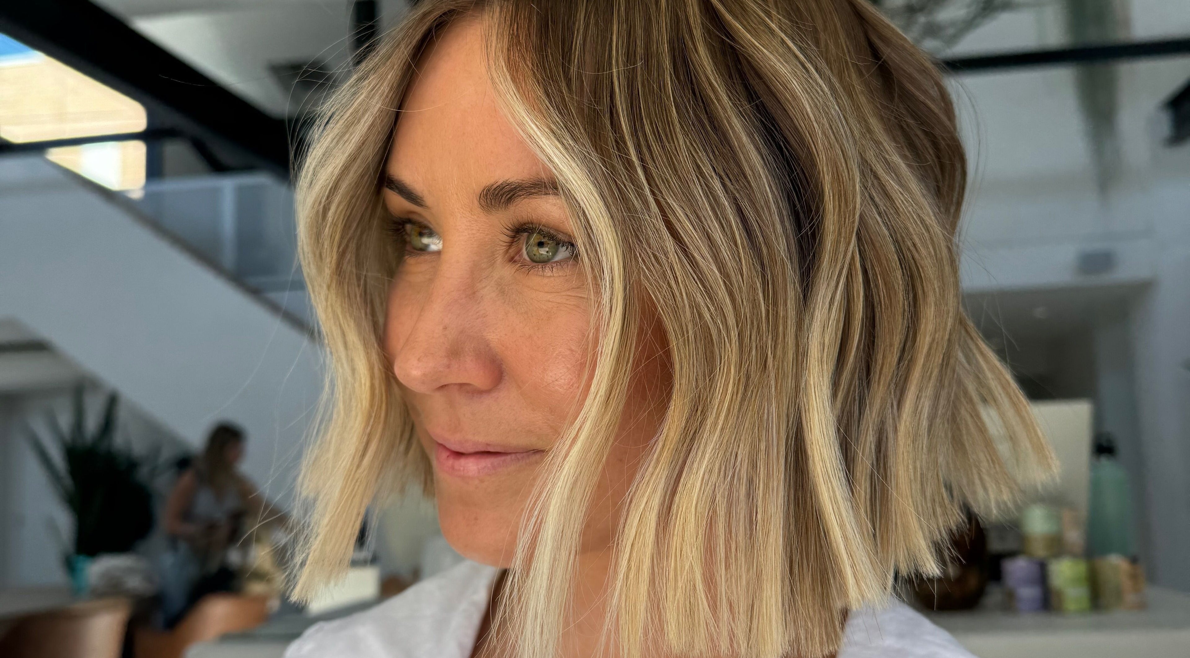 Close-up of stylish bob haircut at VÉRAH, Yeppoon, Queensland, AU beauty venue.