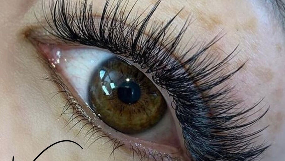 Close-up of a beautifully done eyelash extension at Nail Art Welly, Wellington, Wellington Region, NZ.