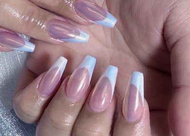 Elegant pastel-colored nails with glossy finish at Nail Art Welly in Wellington, Wellington Region, NZ.