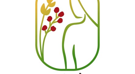 Artistic logo of Julia's Wellness for Her, LLC, featuring floral motifs, Warsaw, Indiana, US.