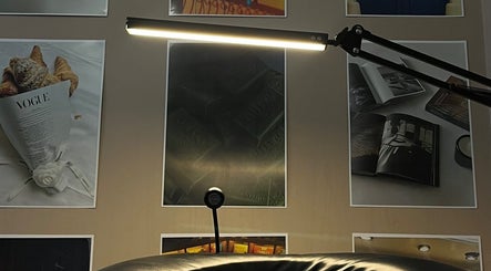 Stylish wall art and lighting at Studiogelx in Cape Town, Western Cape, ZA creating a sophisticated vibe.
