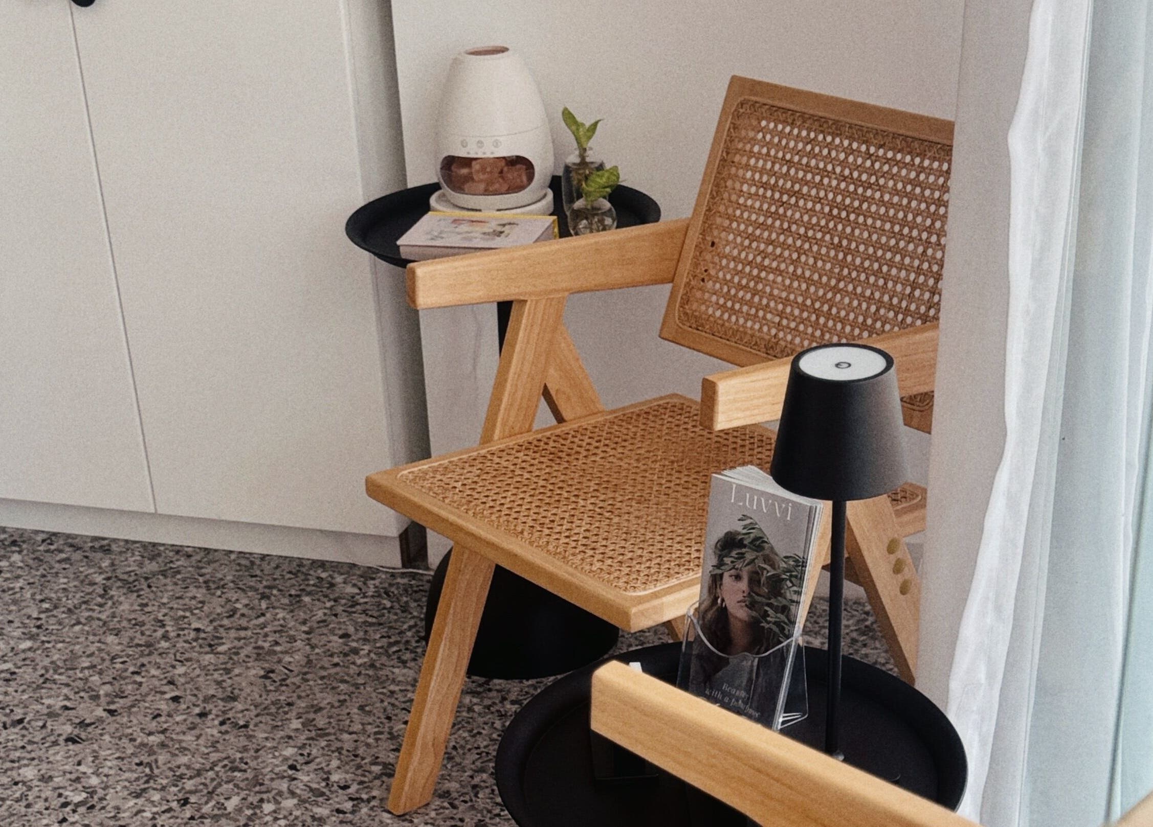 Cozy seating area at The Serenity Room - Massage Studio, Surfers Paradise, Queensland, AU.
