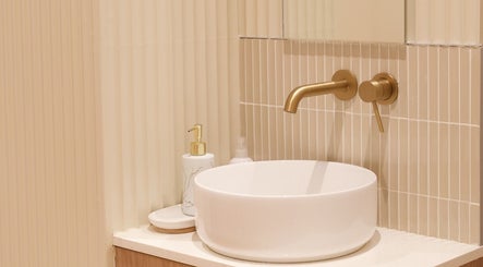 Elegant sink setup at New Star Massage and Head Therapy in Marrickville, New South Wales, AU.