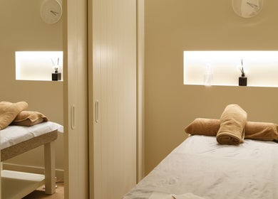 Relaxing massage room at New Star Massage and Head Therapy, Marrickville, New South Wales, AU.