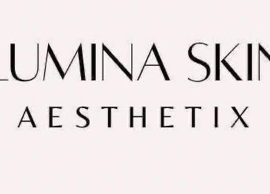 Lumina Skin Aesthetix logo on a soft background, Phoenix, Arizona, US.