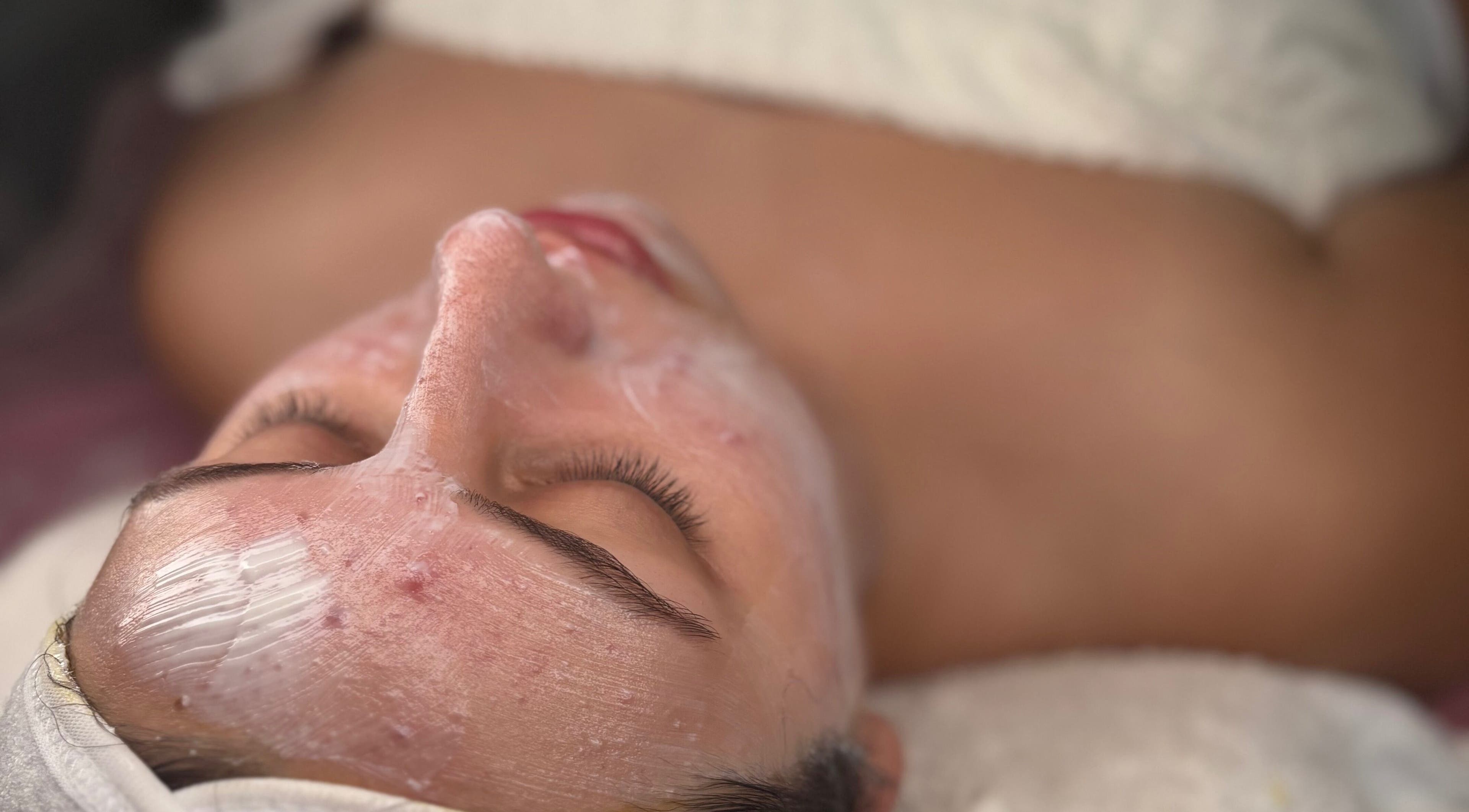 Facial treatment at Lumina Skin Aesthetix in Phoenix, Arizona, US showcasing rejuvenated skin.