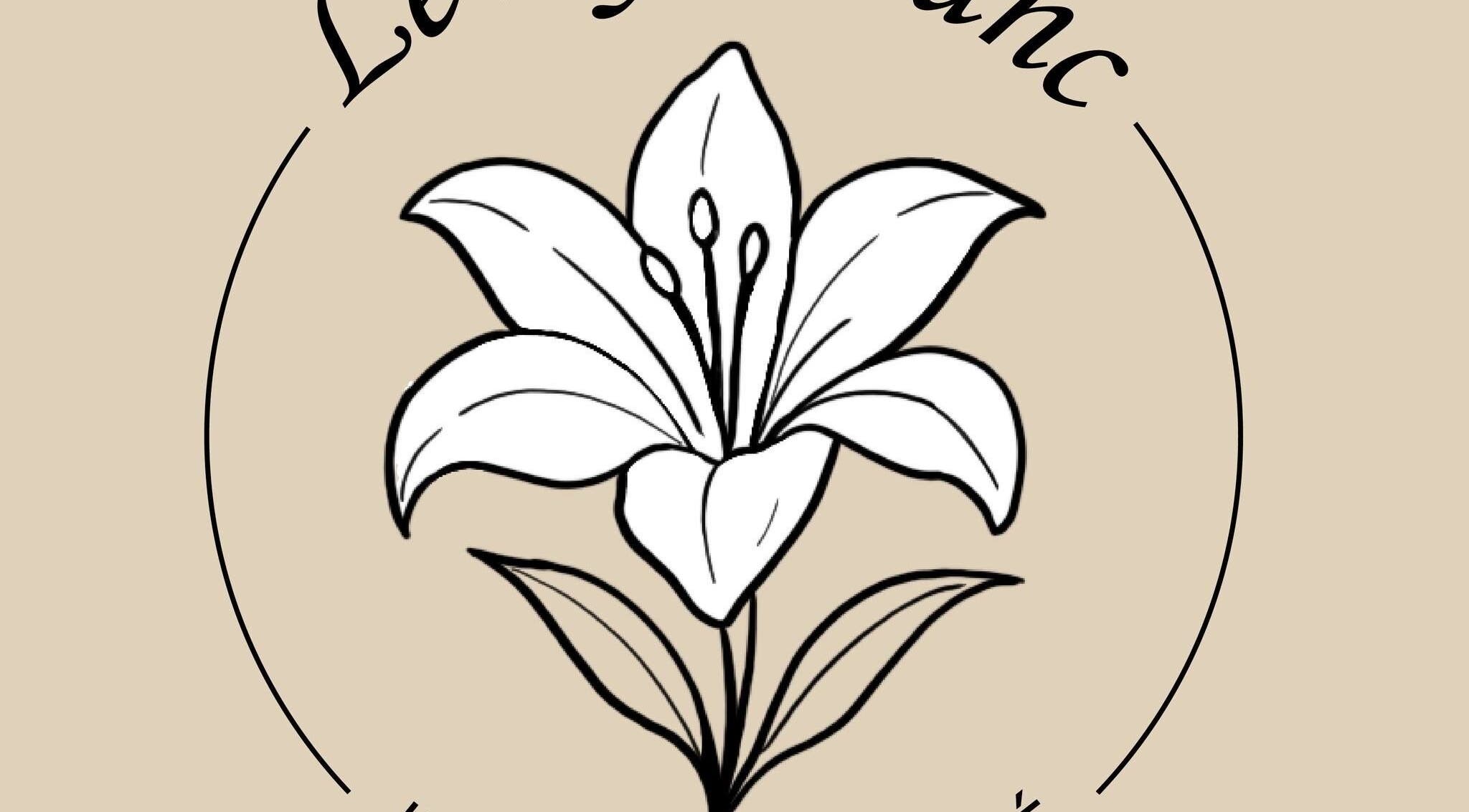 Logo élégant de Institut Le Lys Blanc, Engis, Région Wallonne, BE, avec un lys stylisé.