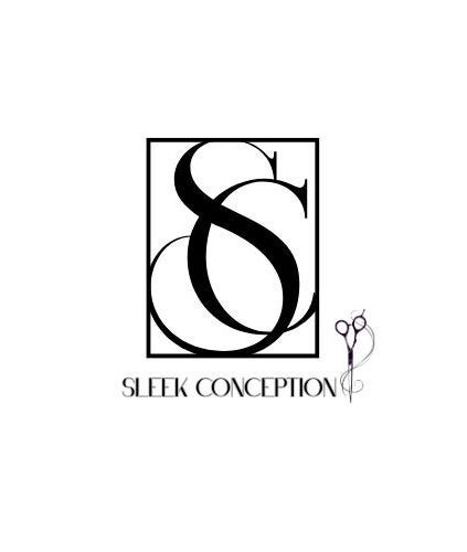 Elegant Sleek Conception logo with scissors in Nassau, New Providence, BS, embodying beauty and style.