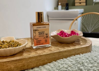 Produits de beauté au Halo of Head Spa, Uccle, Bruxelles. Arômes naturels pour une détente optimale.
