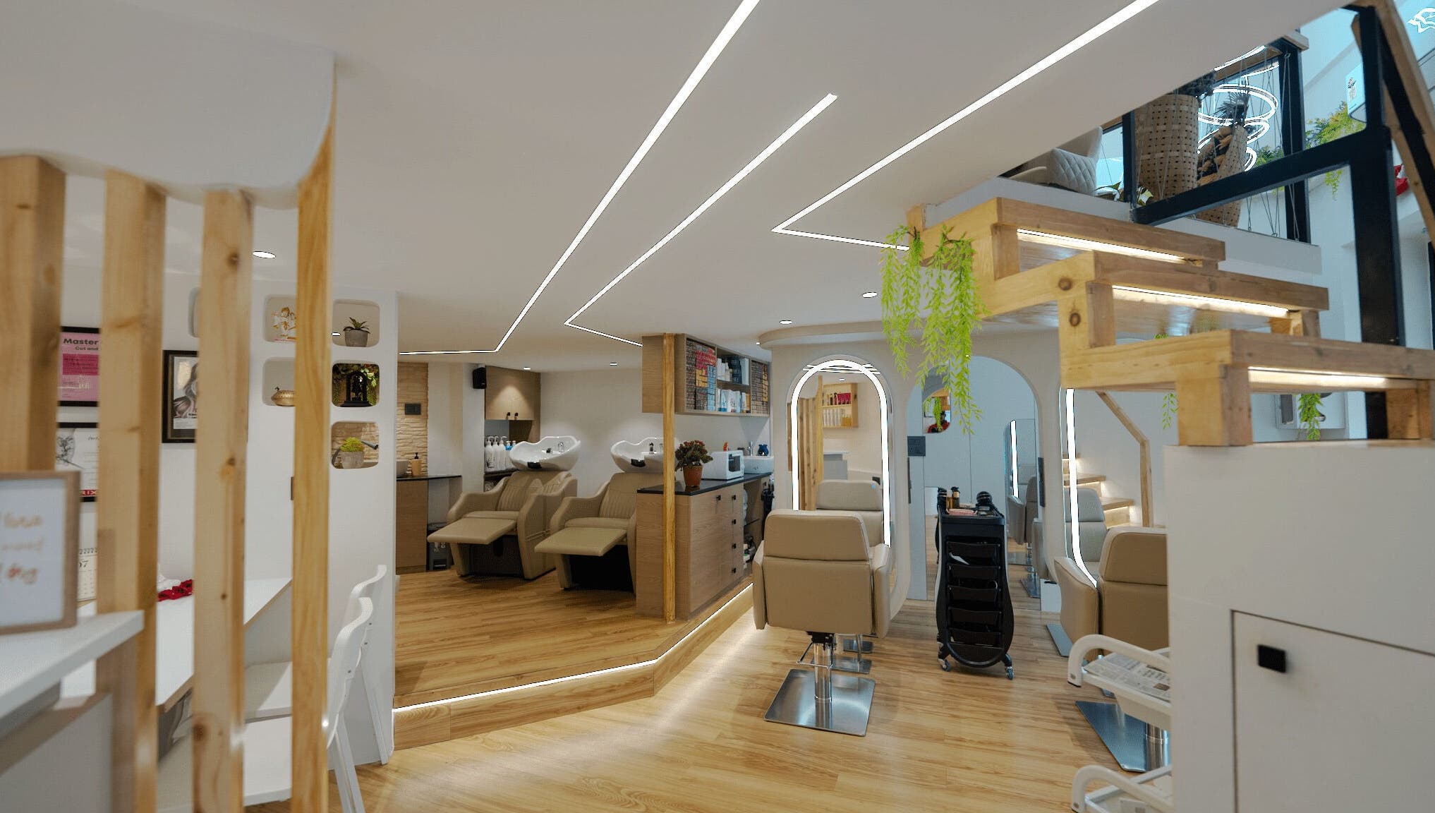 Modern interiors of Mist Salon, Spa & Nail Salon, Pune, Maharashtra, IN, showcasing stylish design and comfort.